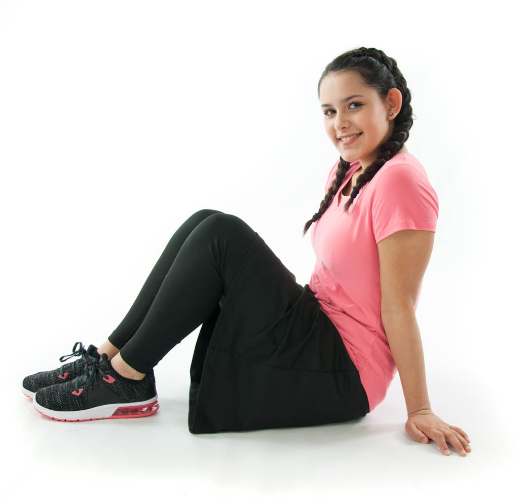 Athletic Exercise Skirt with Long Leggings by Dressing For His Glory