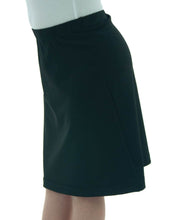 Load image into Gallery viewer, Athletic Exercise Skirt for Girls Sizes by Dressing For His Glory offers a perfect blend of modesty and comfort for girls. Its design allows for maximum movement while maintaining coverage. Ideal for sports and active lifestyles, this skirt provides both functionality and style. Bike shorts underneath are attached at the waistband.