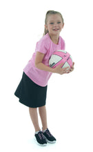 Load image into Gallery viewer, Athletic Exercise Skirt for Girls Sizes by Dressing For His Glory offers a perfect blend of modesty and comfort for girls. Its design allows for maximum movement while maintaining coverage. Ideal for sports and active lifestyles, this skirt provides both functionality and style. Bike shorts underneath are attached at the waistband.