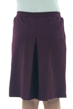 Load image into Gallery viewer, Athletic Two Pleater Culottes for Girl Sizes by Dressing For His Glory. Don't Sweat it! Our Athletic Two Pleater Culotte is perfect for all team sport activities. It is made with performance sports fabric that keeps you dry and comfortable. It has a straight cut with a smooth elastic waist. The soft pleat in the center front and back gives its name, "Two Pleater".