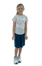 Load image into Gallery viewer, Athletic Two Pleater Culottes for Girl Sizes by Dressing For His Glory. Don't Sweat it! Our Athletic Two Pleater Culotte is perfect for all team sport activities. It is made with performance sports fabric that keeps you dry and comfortable. It has a straight cut with a smooth elastic waist. The soft pleat in the center front and back gives its name, "Two Pleater".