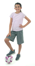 Load image into Gallery viewer, Athletic Running Culotte for Girl Sizes by Dressing For His Glory. These Athletic Running Culottes for Girls provide a great look for your young athlete. Made with high-quality materials, these culottes offer superior comfort and durability. Perfect for running and other athletic activities, your child will stay cool and stylish while achieving their best performance.