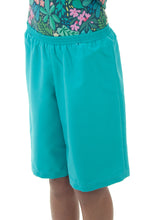 Load image into Gallery viewer, Swim Culottes for Girls by Dressing For His Glory-These Swim culottes are expertly designed for all water sports, featuring fast-drying and highly durable swimwear fabric. Their outstanding performance even extends to highly chlorinated pools. For added comfort and functionality, small vents are strategically placed around the waistband to prevent ballooning. These culottes are fully lined and feature an elastic waistband, making them ideal for the active and frequent swimmer.
