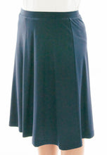 Load image into Gallery viewer, Knit Skort for Junior Sizes by Dressing For His Glory The Knit Skort is made with top quality anti-pill knit fabric and is extremely comfortable and it feels great to wear! The Flare Skort is a flare skirt, front and back, with loose fitting shorts underneath and it has a smooth elastic waist. The short are are 1" shorter than the skirt and are made in the same anti-pill knit fabric.