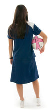 Load image into Gallery viewer, Athletic Exercise Skirt for Junior Sizes by Dressing For His Glory is perfect for all team sports is with performance sport fabric that keeps you dry. Bike shorts are attached to the waistband of the skirt and has an optional zipper pocket. The Athletic Exercise Skirt has a smooth flat elastic waistband. Great for any sport activity!