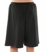Load image into Gallery viewer, The Athletic Running Culotte is great for all team sports. It is made with performance sport fabric that keeps you dry and comfortable. You will really like the straight cut leg with enough fullness for modesty. It has an elastic waist and sporty stripes down the side seams (optional white stripes).