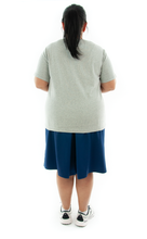 Load image into Gallery viewer, Athletic Two Pleater Culottes for Womens Plus Sizes by Dressing For His Glory  Don't Sweat it! Our Athletic Two Pleater Culotte is perfect for all team sport activities. It is made with performance sports fabric that keeps you dry and comfortable. It has a straight cut with a smooth elastic waist and an optional zippered pocket. The soft pleat in the center front and back gives its name, "Two Pleater".
