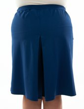 Load image into Gallery viewer, Athletic Two Pleater Culottes for Womens Plus Sizes by Dressing For His Glory  Don't Sweat it! Our Athletic Two Pleater Culotte is perfect for all team sport activities. It is made with performance sports fabric that keeps you dry and comfortable. It has a straight cut with a smooth elastic waist and an optional zippered pocket. The soft pleat in the center front and back gives its name, "Two Pleater".