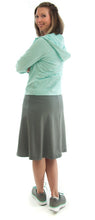 Load image into Gallery viewer, Athletic Exercise Skirt for Ladies Sizes by Dressing For His Glory is perfect for all team sports is with performance sport fabric that keeps you dry. Bike shorts are attached to the waistband of the skirt and has an optional zipper pocket. The Athletic Exercise Skirt has a smooth flat elastic waistband. Great for any sport activity!