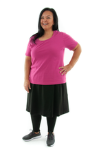 Load image into Gallery viewer, This Athletic Exercise Skirt, designed for Womens Plus Sizes by Dressing For His Glory, is ideal for outdoor team sports.