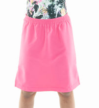 Load image into Gallery viewer, Girls Swim Straight Skort by Dressing For His Glory. Looking for a stylish and functional option for your little girl's swimwear? Our Swim Straight Skort is the perfect choice. Made with the highest-quality fabric, this skort offers a sleek look while also providing comfort and functionality. Your daughter will love wearing this skort to the beach or pool!