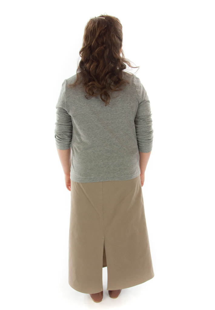 Long Jean Skirt / Womens Plus Size