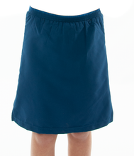 Load image into Gallery viewer, Girls Swim Straight Skort by Dressing For His Glory. Looking for a stylish and functional option for your little girl's swimwear? Our Swim Straight Skort is the perfect choice. Made with the highest-quality fabric, this skort offers a sleek look while also providing comfort and functionality. Your daughter will love wearing this skort to the beach or pool!