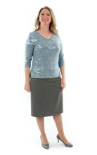 Load image into Gallery viewer, Short Straight Dress Skirt in Ladies Sizes by Dressing For His Glory  The Short Straight Skirt is the most comfortable straight skirt you will ever have. It has a contour waist that rest comfortably on the hip bone with an invisible zipper on the side seam. The skirt is fully lined with luxurious satin! And our Short Straight Dress Skirt wears extremely well. You will love to wear it everyday!