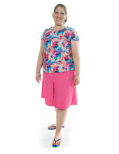 Load image into Gallery viewer, Swim Culottes for Womens Plus Size by Dressing For His Glory Our Swim culottes are perfect for any water sport activity! They are made in fast drying and very durable swimwear fabric. They wear well even in high chlorinated pools! To prevent ballooning they have small vents around at the waistband. The swim culottes are fully lined with an elastic waistband. You also have the option for an invisible zipper pocket at the side seam which is a great place to store your keys or money while swimming!