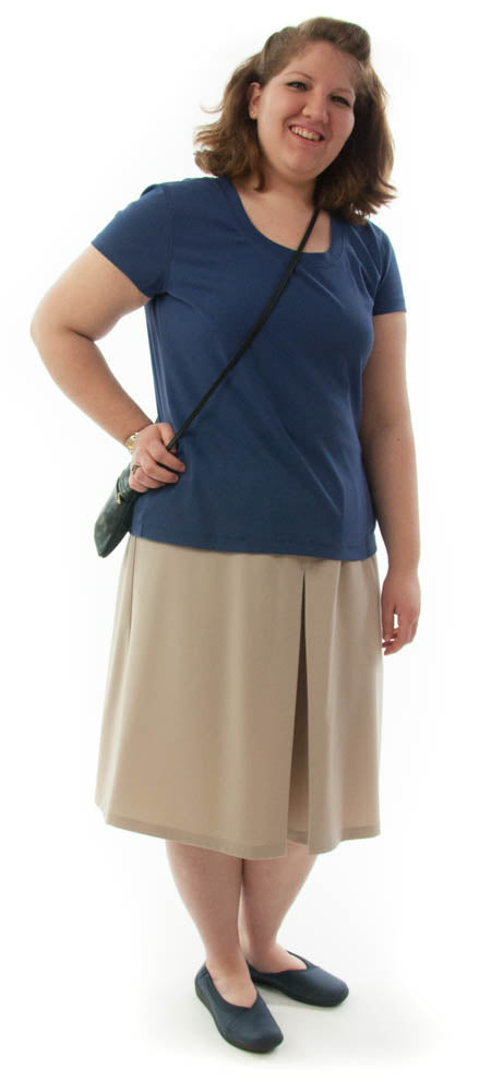 Two Pleater Culotte for Womens Plus Size by Dressing for His Glory