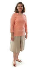 Load image into Gallery viewer, The Two Pleater Culotte for Ladies Sizes by Dressing For His Glory is the most popular culotte that customers purchase for school activities. It has one pleat in the center front and one in the back. It has an elastic waist and is extremely comfortable!