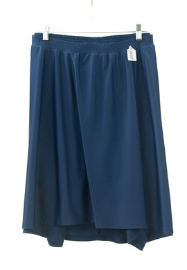 #2848 Sale Rack Item / Freestyle Swim Skirt / Womens Plus Size 26 / Navy by Dressing for His Glory is fast drying swimwear skirt -chlorine resistant- elastic waist -tights (bike shorts) are  attached at waist- very comfortable- cool feminine 