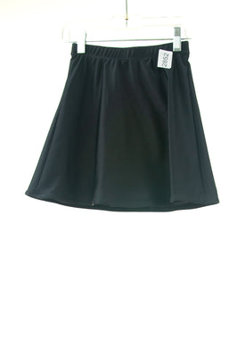 #2852 Sale Rack Item / Freestyle Swim Skirt / Girls Size 6 / Black by Dressing for His Glory is fast drying swimwear skirt -chlorine resistant- elastic waist - bike shorts are  attached at waist- very comfortable- cool and feminine 