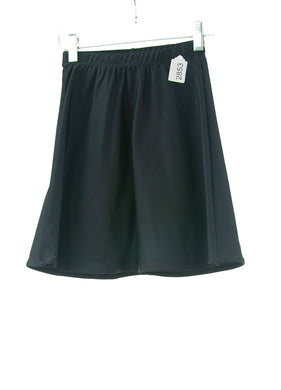 #2853 Sale Rack Item / Freestyle Swim Skirt / Girls Size 6 / Black by Dressing for His Glory is fast drying swimwear skirt -chlorine resistant- elastic waist - bike shorts are  attached at waist- very comfortable- cool and feminine 