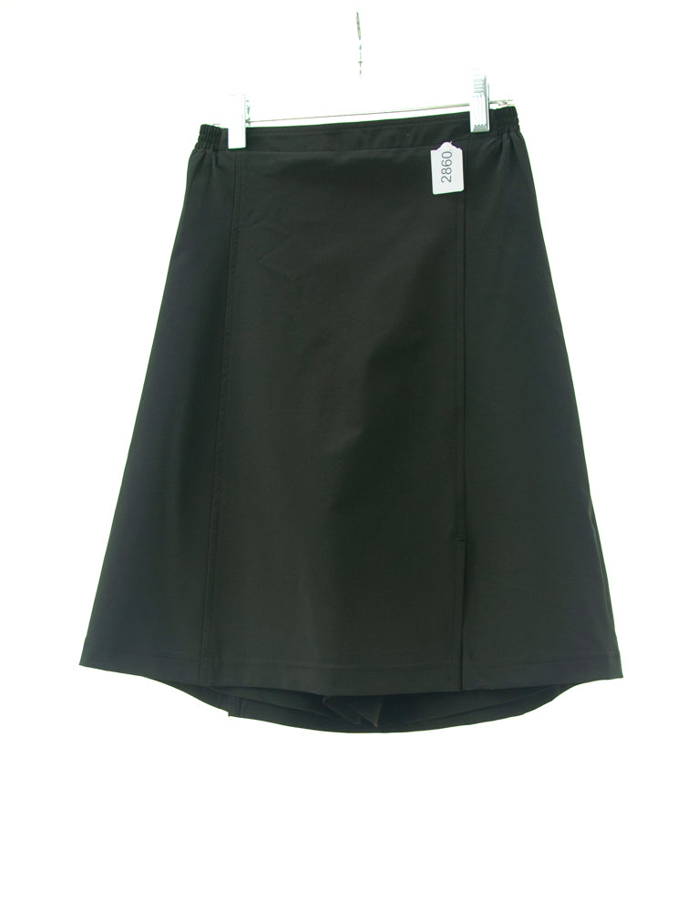 #2860 Sale Rack Item / Flare Skort / Girls 14 / Summer Weight / Black by Dressing For His Glory-The Walking Culotte is a straight cut culotte.  It has an elastic waistband and slit pockets. The culotte is extremely durable as well as comfortable. Perfect for hiking, bike riding, soccer games or just about any activity you have in mind!