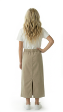 Load image into Gallery viewer, Girls Long Jean Skirt by Dressing For His Glory