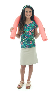 Looking for a stylish and functional option for your little girl's swimwear? Our Swim Straight Skort is the perfect choice. Made with the highest-quality fabric, this skort offers a sleek look while also providing comfort and functionality. Your daughter will love wearing this skort to the beach or pool!