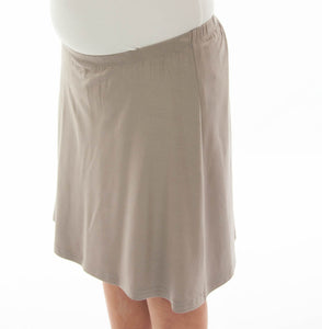 Knit Skort for Girls Plus Size by Dressing For His Glory The Knit Skort is made with top quality anti-pill knit fabric and is extremely comfortable!  It is a flare skirt, front and back, with loose fitting shorts underneath and it has a smooth elastic waist. The short are are 1" shorter than the skirt and are made in the same anti-pill knit fabric.