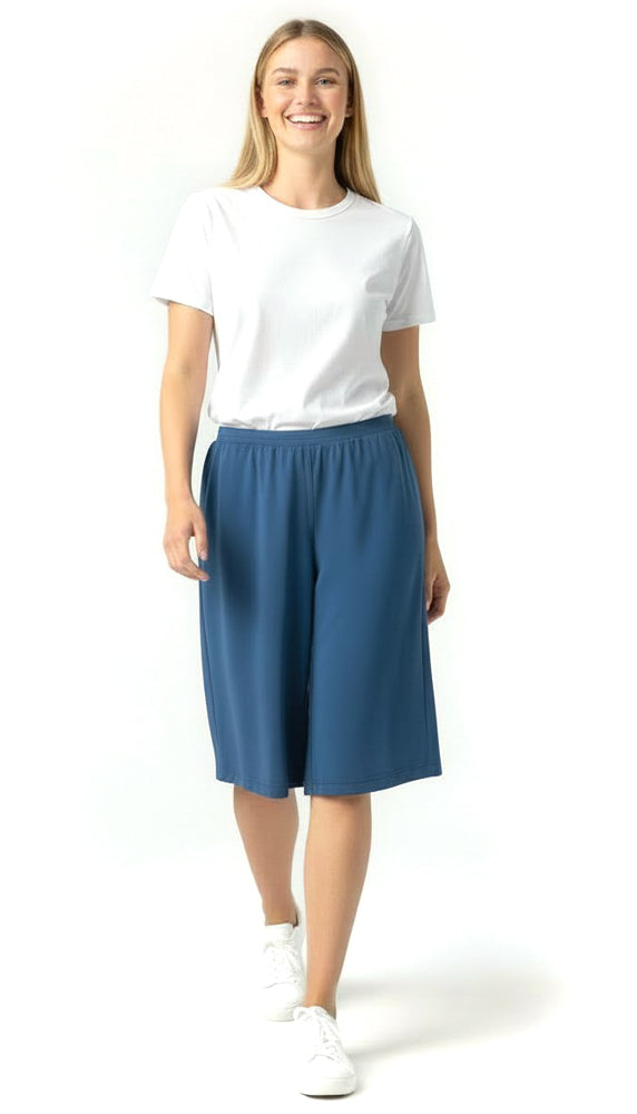 Athletic Two Pleater Culottes for Ladies Sizes by Dressing For His