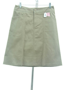 #2761 Sale Rack Item / Short Corneado Skirt / Junior 5 / Khaki Stretch by Dressing For His Glory