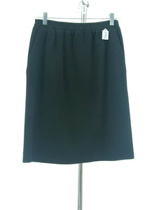 #2765 Sale Rack Item / Short Straight Unlined Knit Skirt / Petite Small / Black by Dressing For His Glory