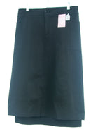 #2797 Sale Rack Item / Long Corneado Skirt / Womens 32 / Black Stretch