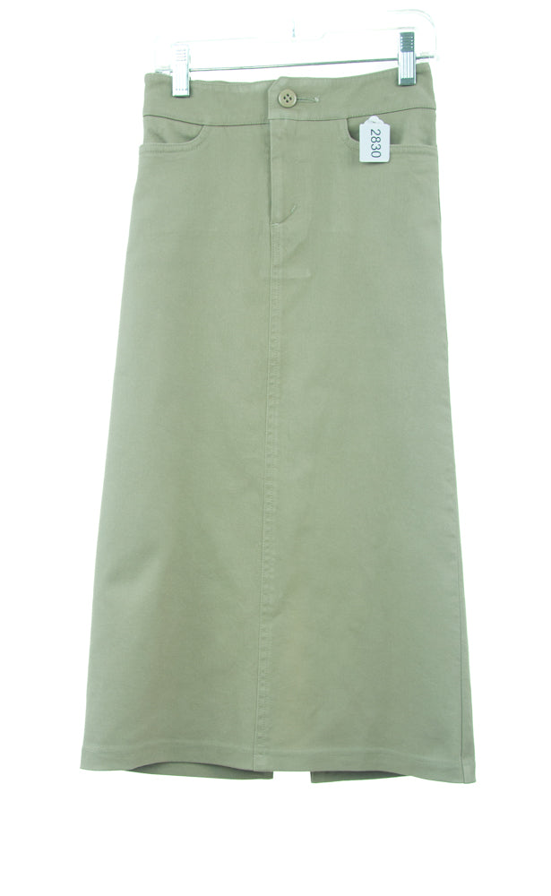 Long khaki skirts 5x best sale