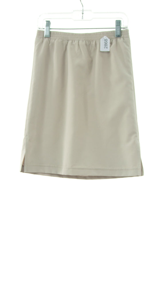 #2868 Sale Rack Item /  Swim Straight Skort / Girls Size 7 / Beige