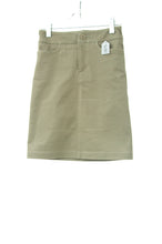 Load image into Gallery viewer, #2875 Sale Rack Item / Short Jean Skirt / Girls Size 7 / Khaki Stretch