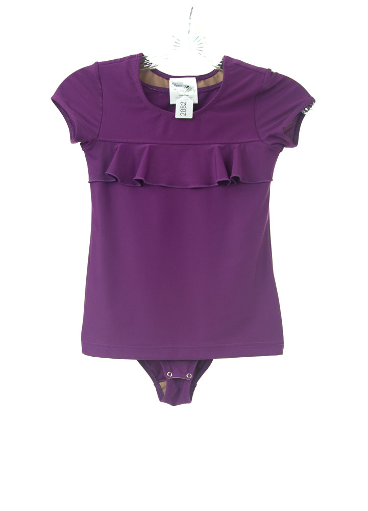 #2882 Sale Rack Item  /  Swim Body Tee / Girls 8 / Magenta