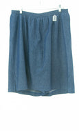 #2893 Sale Rack Item / Straight Skort/ Womens 16 /  Med Weight Denim