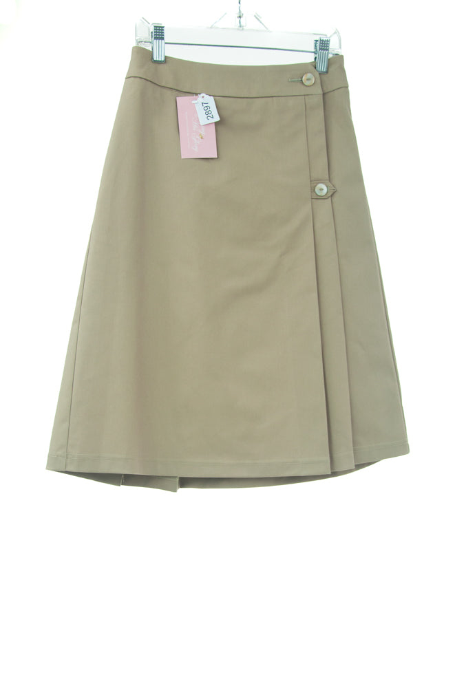 #2897 Sale Rack Item / Uniform Skirt / Girls Size 12 / Khaki