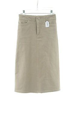 #2869 Sale Rack Item / Long Jean Skirt / Girls Size 7 / Khaki Stretch