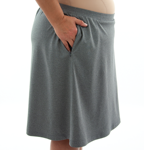 Athletic Exercise Skirt for Womens Plus Sizes by Dressing For His Glory  Athletic Exercise Skirt for Womens Plus Sizes by Dressing For His Glory is perfect for all team sports. It is made with performance sport fabric that keeps you dry. Bike shorts are attached to the waistband of the skirt and has an optional zipper pocket. The Athletic Exercise Skirt has a smooth flat elastic waistband and is great for any sport activity!