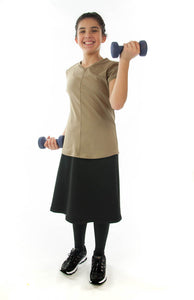Athletic Exercise Skirt with Long Leggings / Girls Sizes