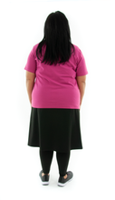 Load image into Gallery viewer, Athletic Exercise Skirt for Womens Plus Sizes by Dressing For His Glory is perfect for all outdoor team sports. It is made with performance sport fabric that keeps you dry. The long leggings are attached to the waistband of the skirt and has an optional zipper pocket. Perfect for winter sport activities.