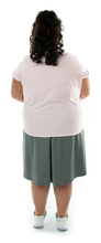 Load image into Gallery viewer, Athletic Two Pleater Culottes for Womens Plus Sizes by Dressing For His Glory is perfect for all team sport activities. It is made with performance sports fabric that keeps you dry and comfortable. It has a straight cut with a smooth elastic waist and an optional zippered pocket.