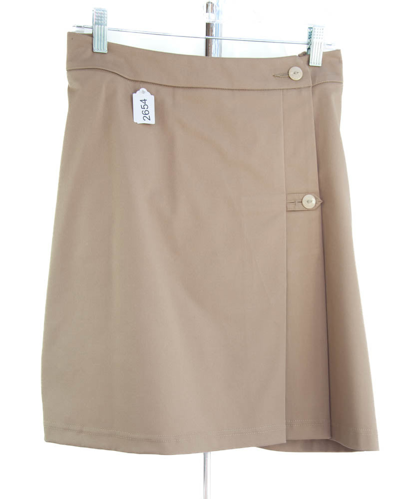 #2654 Sale Rack Item / Uniform Skirt / Girls Plus Size 20 / Khaki