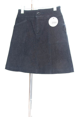 #2564 Sale Rack Item / Short Corneado Skirt / Girls Size 7 / Dark Denim Stretch