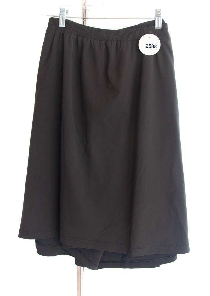 #2588 Sale Rack Item / Straight Skort / Womens Plus Size 20 / Black