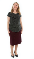 Short Straight Knit Skirt in Ladies Sizes by Dressing For His Glory  This is going to be the best knit skirt you will ever own! Enjoy the flattery of our pull on skirt in perfect Ponte fabric! You are going to love the feel and comfort of our New Short Straight Knit Skirt. It is made of a beautiful double knit fabric that is soft with substantial  body to keep its shape. It is great for fall, winter and even spring time weather.