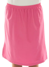 Load image into Gallery viewer, Jack and Jill Skort for Girl Sizes by Dressing For His Glory The Jack and Jill Skort for Girls Plus Size is a straight cut skirt with loose fitting shorts underneath and  are attached at the waist. It has slits on each side seams for easy leg movement and has an elastic waistband. The shorts are made of the same fabric and are 1&quot; shorter than the outer layer skirt.