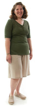 Load image into Gallery viewer, Walking Culotte for Womens Plus Sizes by Dressing For His Glory The Walking Culotte is a straight cut culotte.  It has an elastic waistband and slit pockets. The culotte is extremely durable as well as comfortable. Perfect for hiking, bike riding, soccer games or just about any activity you have in mind!